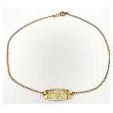 10K Gold Monogrammed Bracelet
