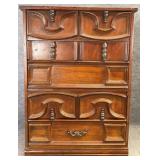 Vtg Fruitwood Chest of Drawers