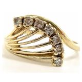 14kp Yellow Gold & Diamond Ring