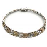 Italian Sterling Silver Vermeil Bracelet