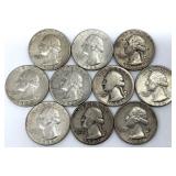 10 - 1964 or Earlier Washington Quarters