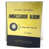 Vintage Ambassador Album Book / Stamp Collection
