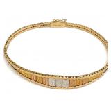 Italian 14K Tricolor Gold Bracelet