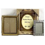 3 Ornate Gold & Silver Picture Frames