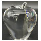 Steuben Signed Art Glass Apple Paperweight