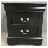 New Black Nightstand