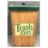 Wooden Trash Bin