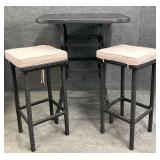Pub Height Patio Table w/ 2 Stools