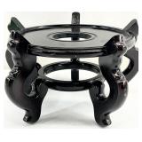 8in Chinese Oriental Dark Brown Plant Stand