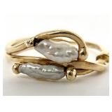 14k Yellow Gold Split Ring