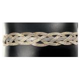 Milor Italy Sterling Braided Herringbone Bracelet