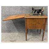 Vintage Singer Sewing Machine w/ Cabinet