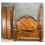 Thomasville Queen Size Burl Accented Bed