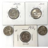 Group Assorted Jefferson Nickels