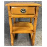 Maple One Drawer Nightstand