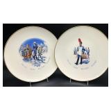 2 Valley Forge Military Academy Lenox Plates