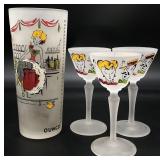 Vintage Gay Fad Gay Nineties Cocktail Barware