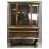 Antique Step Back China Cabinet