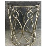 Modern Metal & Glass End Table