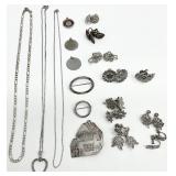 Marked Sterling - Silver Plated? Jewelry Group