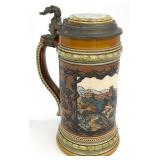 Antique Mettlach #1675 German Beer Stein