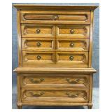 Thomasville Fruitwood Chest on Chest
