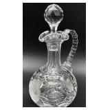 Cut & Etched Glass Cruet