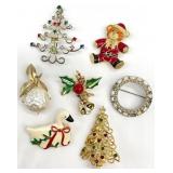Asst Jewelry Brooches, Sarah Coventry & More