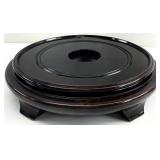 11 " Chinese Dark Brown Wood Plant / Vase Stand