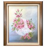Signed Original Floral Still Life Painting