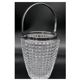 Italian Mid Century Small Diamond Point Ice Bucket