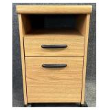 Oak Tone Two Drawer Stand