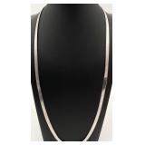 Italian Milor Sterling Silver Herringbone Necklace