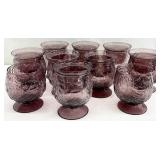 Vintage Amethyst Shrimp Cocktail Glasses