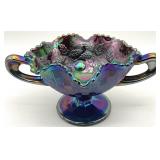 Fenton Three Fruits Glass Dish
