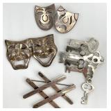 4 Sterling Silver Brooches