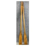Pair Vintage 5FT Wooden Boat Oars