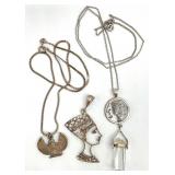 Sterling Silver Necklace & Pendants Group