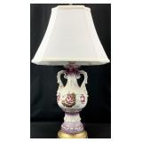 Vintage Hand Painted Porcelain Lamp