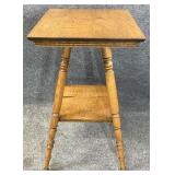Antique Oak Two Tier Parlor Table
