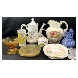 Asst Vintage Pitchers, Dishes & More