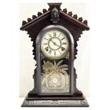 Antique E.N. Welch 8-Day Gingerbread Mantel Clock