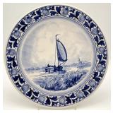 Royal Delft Hand Painted Dutch Ship Plate