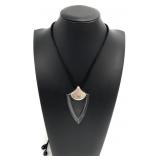 Bayanihan Sterling & Lucite Pendant Cord Necklace