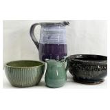 4pc Signed Art Pottery