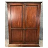Mahogany Blind Door Computer Cabinet