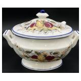 Royal Sealy Harvest Motif Soup Tureen