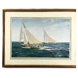 The Greatest Race Sailing Print By Montague Dawson