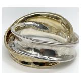 Varsano Silver & Gold Tone Bangle Bracelet