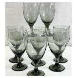 8pc Libbey Classic Smoke Goblets